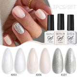 3pcs 7ml Color Gel Polish Set Gel Nail Polish LILYCUTE 30 