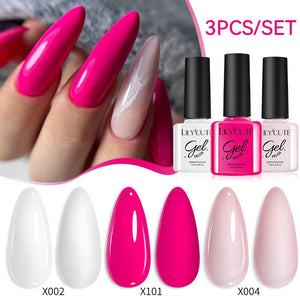 3pcs 7ml Color Gel Polish Set Gel Nail Polish LILYCUTE 38 