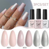 3pcs 7ml Color Gel Polish Set Gel Nail Polish LILYCUTE 45 