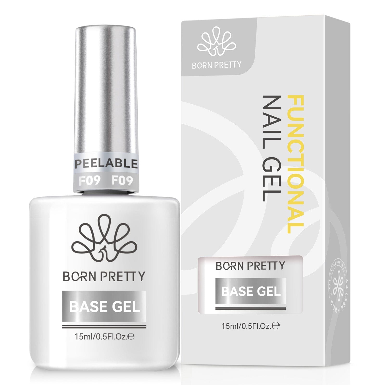 Peelable Base Gel 15ml Gel Nail Polish BORN PRETTY 
