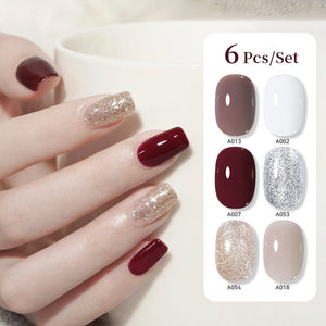6pcs 15ml Nail Gel Set Gel Nail Polish UR SUGAR Set 04 