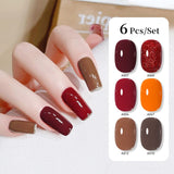6pcs 15ml Nail Gel Set Gel Nail Polish UR SUGAR Set 09 