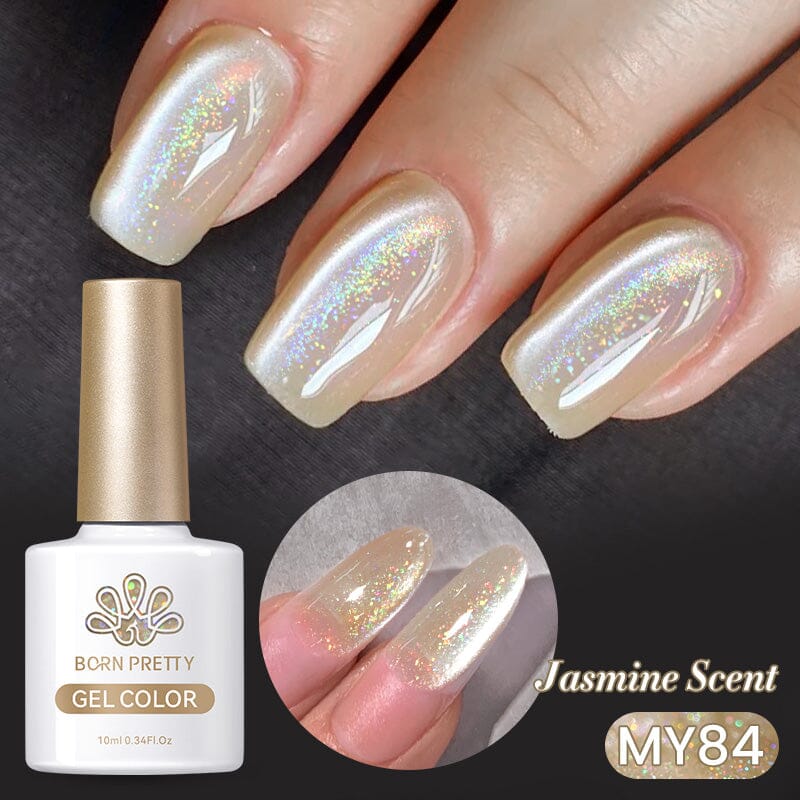 Water Light Cat Magnetic Gel Polish MY84 Jasmine Scent 10ml Gel Nail Polish BORN PRETTY 