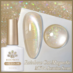 Water Light Cat Magnetic Gel Polish MY84 Jasmine Scent 10ml Gel Nail Polish BORN PRETTY 