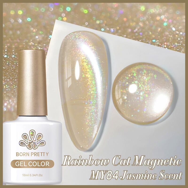 Water Light Cat Magnetic Gel Polish MY84 Jasmine Scent 10ml Gel Nail Polish BORN PRETTY 
