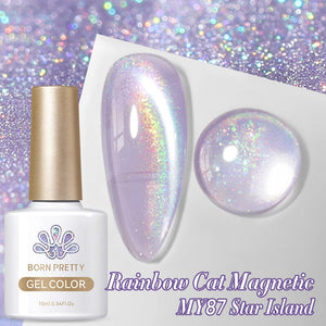 Water Light Cat Magnetic Gel Polish MY87 Star Island 10ml Gel Nail Polish BORN PRETTY 
