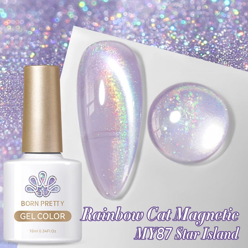 Water Light Cat Magnetic Gel Polish MY87 Star Island 10ml Gel Nail Polish BORN PRETTY 