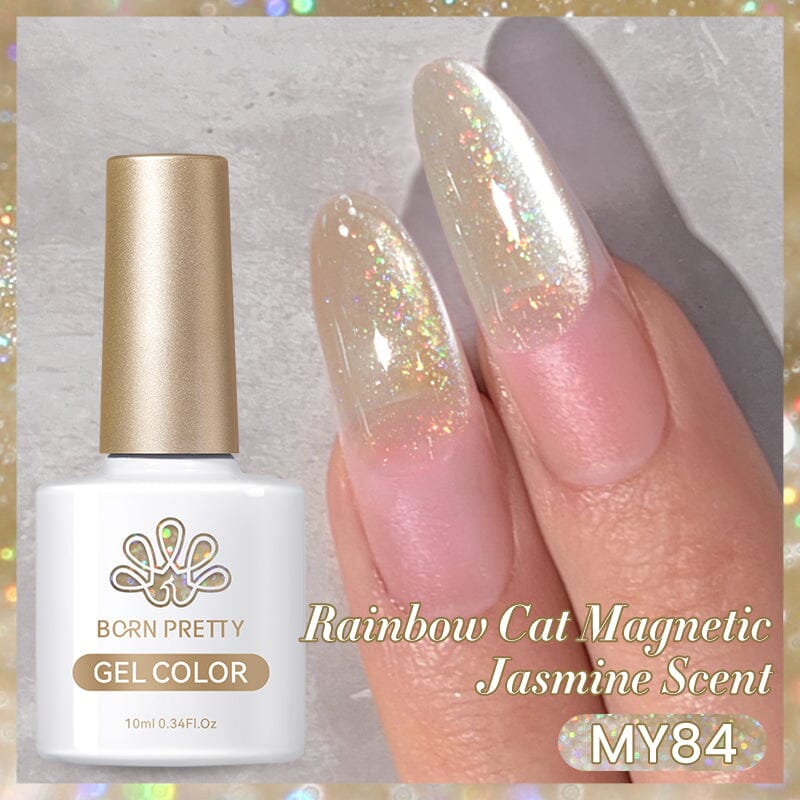 Water Light Rainbow Cat Magnetic Gel Polish MY84-MY89 10ml Gel Nail Polish BORN PRETTY MY84 