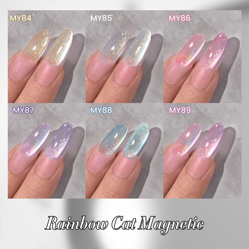 Water Light Rainbow Cat Magnetic Gel Polish MY84-MY89 10ml Gel Nail Polish BORN PRETTY 