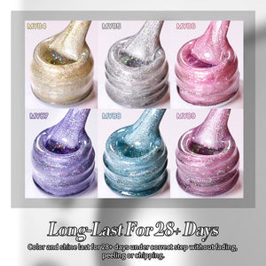 Water Light Rainbow Cat Magnetic Gel Polish MY84-MY89 10ml Gel Nail Polish BORN PRETTY 