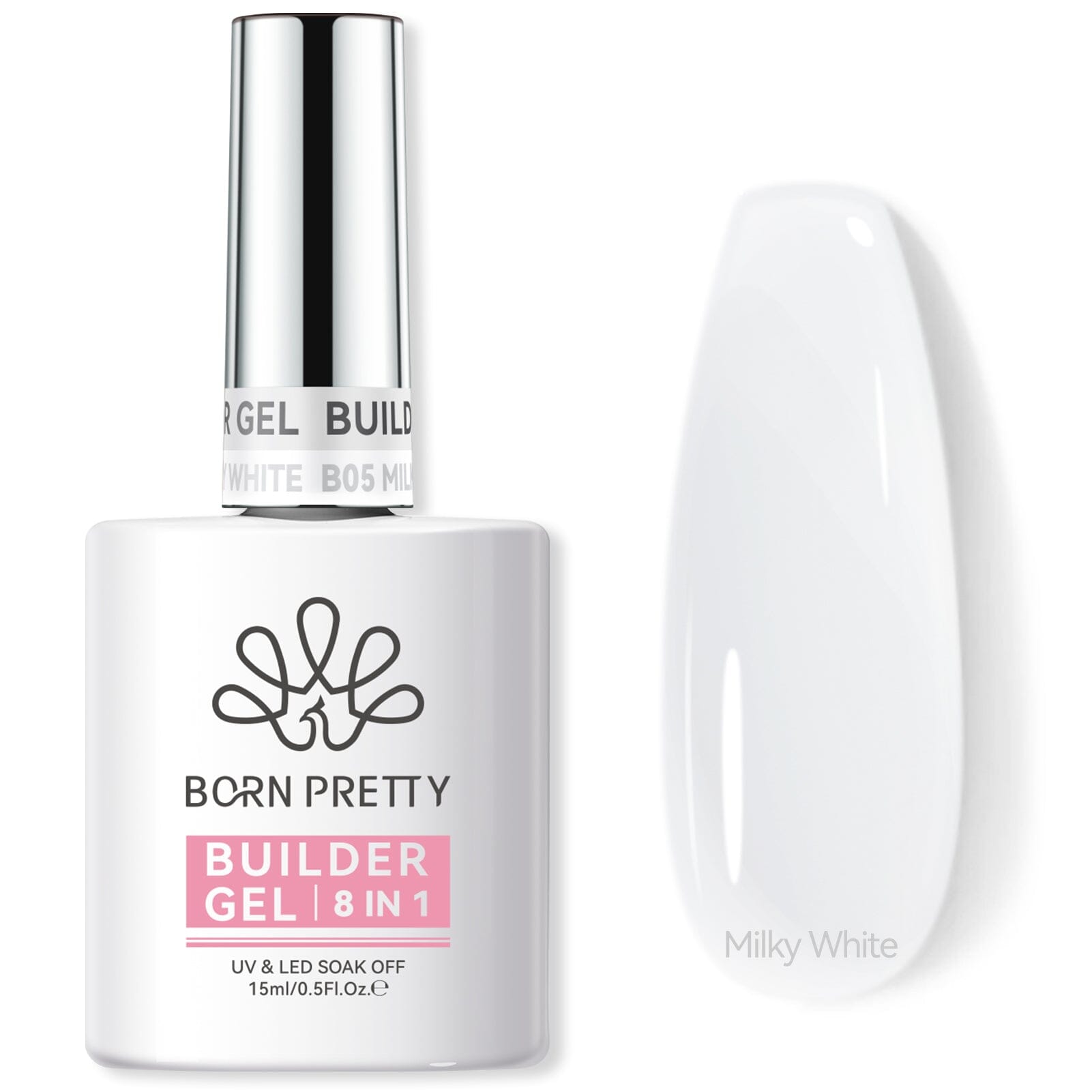 8 in 1 Builder Gel BG05 15ml Gel Nail Polish BORN PRETTY 