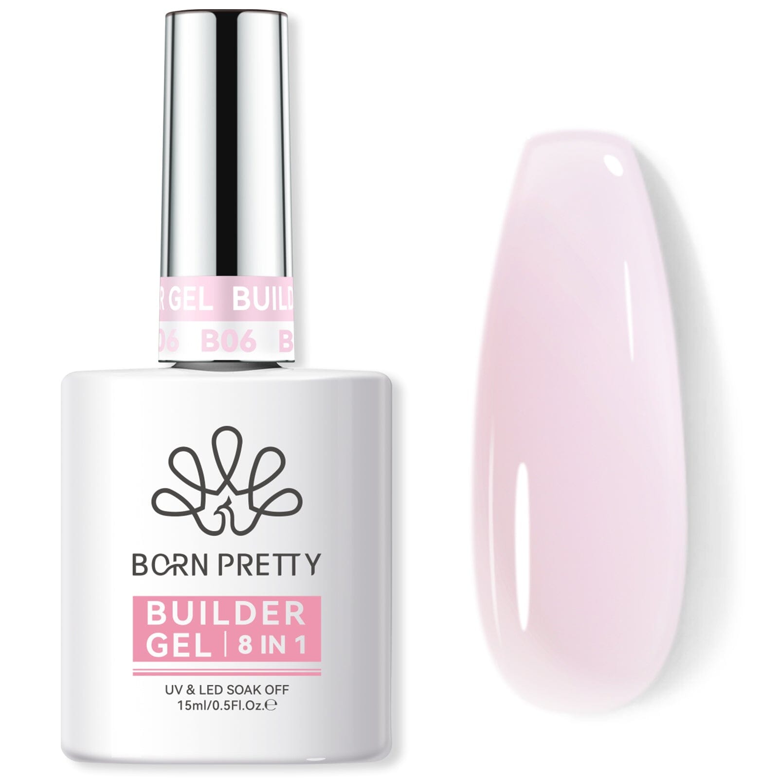 8 in 1 Builder Gel BG06 15ml Gel Nail Polish BORN PRETTY 