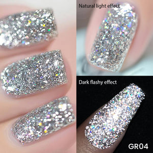 6 Colors Glitter Reflective Gel T07 Dream Star 7ml Gel Nail Polish BORN PRETTY 