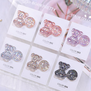 6 Colors Glitter Reflective Gel T07 Dream Star 7ml Gel Nail Polish BORN PRETTY 