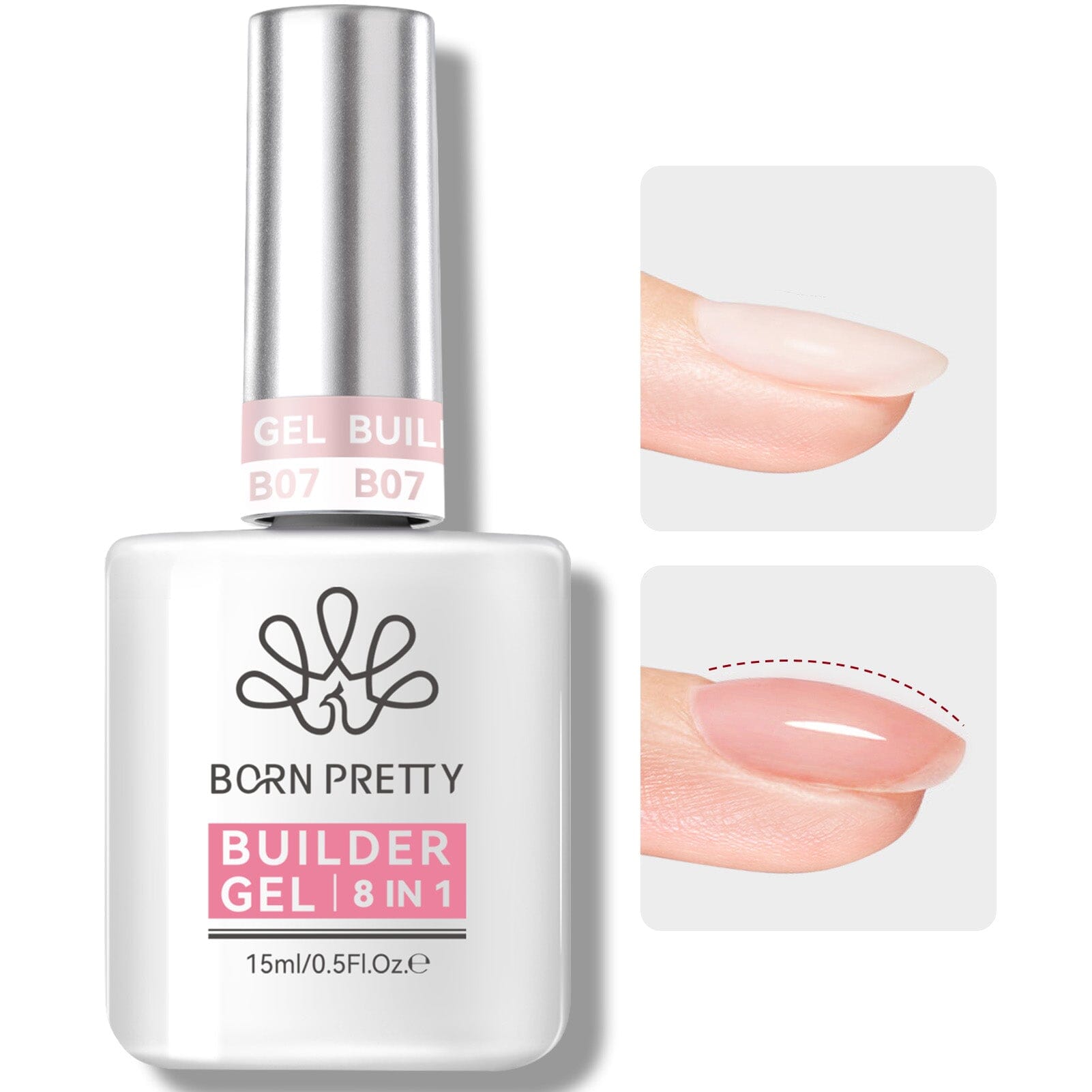 8 in 1 Builder Gel BG07 15ml Gel Nail Polish BORN PRETTY 