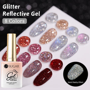 Glitter Reflective Gel 15ml Gel Nail Polish UR SUGAR 
