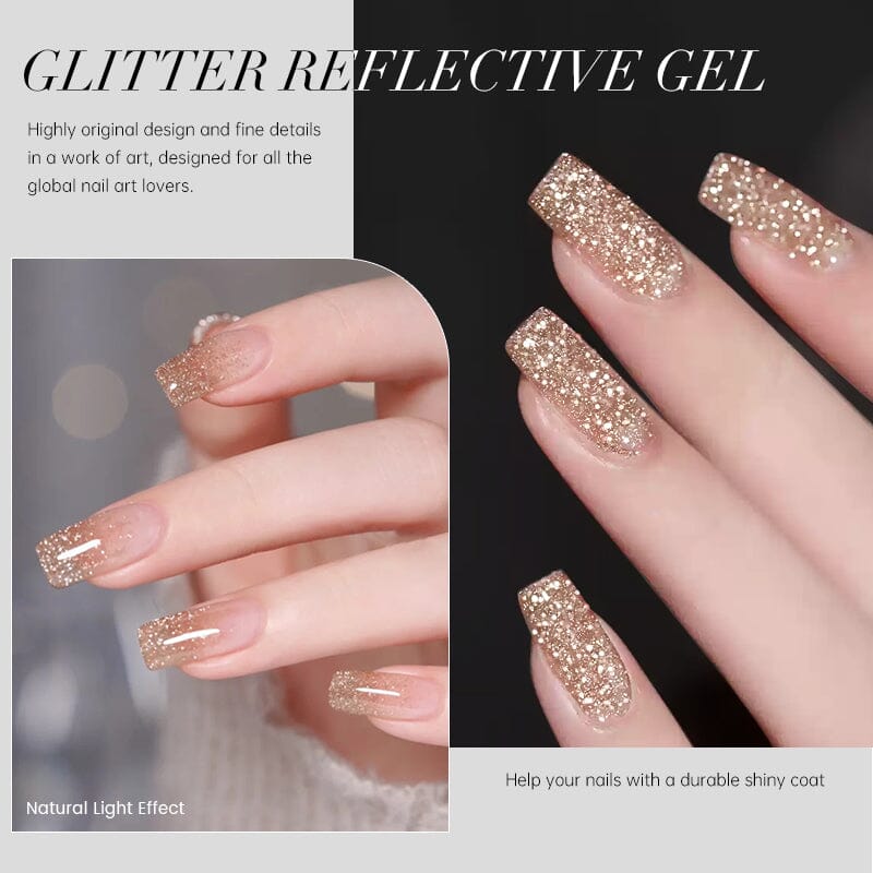 Glitter Reflective Gel 15ml Gel Nail Polish UR SUGAR 