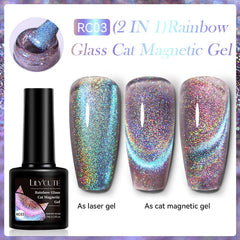 Rainbow Glass Cat Magnetic Gel RC03 7ml Gel Nail Polish LILYCUTE 