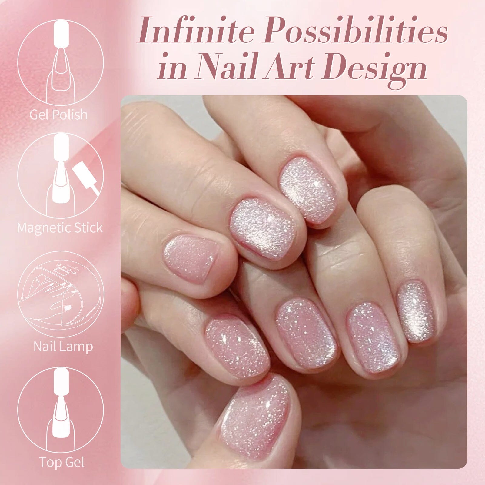 Crystal Cat Magnetic Gel MY368 Secret Garden 15ml Gel Nail Polish BORN PRETTY 