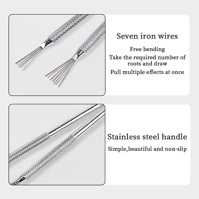 7 Pin Nail Art Liner Brush Tools & Accessories No Brand 