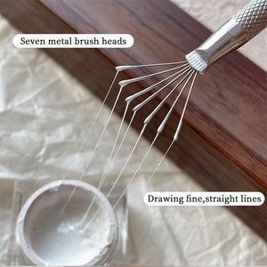 7 Pin Nail Art Liner Brush Tools & Accessories No Brand 