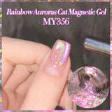 Auroras Cat Magnetic Gel Rainbow Candy 10ml HEMA/TPO FREE Gel Nail Polish BORN PRETTY MY356 