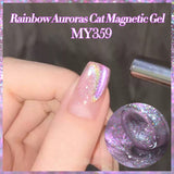 Auroras Cat Magnetic Gel MY359 Rainbow Candy 10ml HEMA/TPO FREE Gel Nail Polish BORN PRETTY 