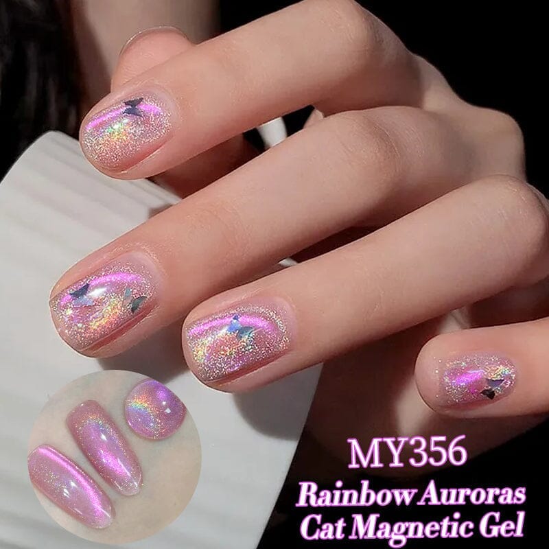 Auroras Cat Magnetic Gel Rainbow Candy 10ml HEMA/TPO FREE Gel Nail Polish BORN PRETTY 