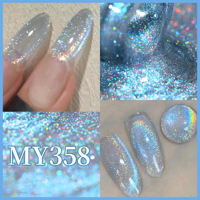 Auroras Cat Magnetic Gel MY358 Rainbow Candy 10ml HEMA/TPO FREE Gel Nail Polish BORN PRETTY 