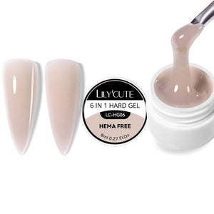 6 in 1 Hard Gel 8ml LC-HG06 Clearance LILYCUTE 