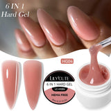 6 in 1 Hard Gel 8ml Extension Nail Gel LILYCUTE LC-HG04 