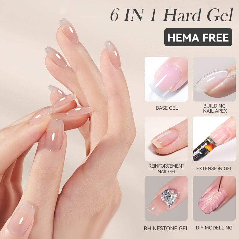 6 in 1 Hard Gel 8ml Extension Nail Gel LILYCUTE 