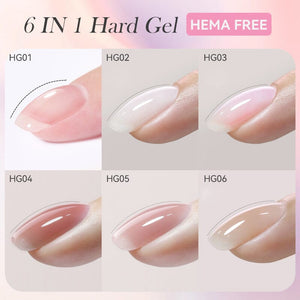 6 in 1 Hard Gel 8ml Extension Nail Gel LILYCUTE 
