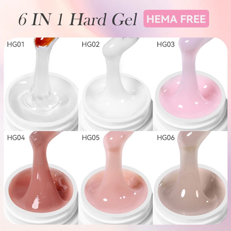 6 in 1 Hard Gel 8ml Extension Nail Gel LILYCUTE 