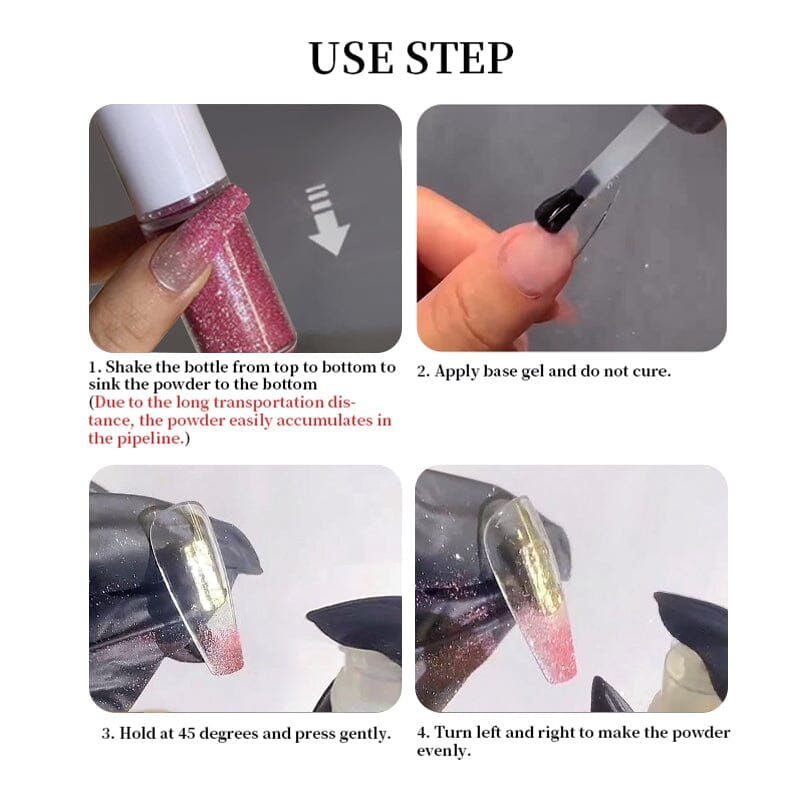 Reflective Glitter Powder Nail Art No Brand 