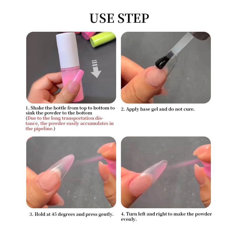 Reflective Glitter Powder Nail Art No Brand 