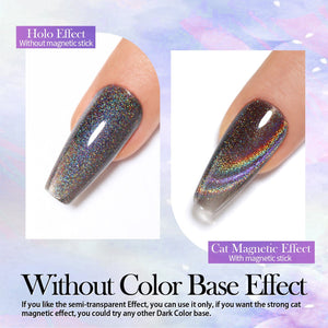 Black Iridescent Cat Magnetic Gel Polish 15ml Gel Nail Polish BORN PRETTY 
