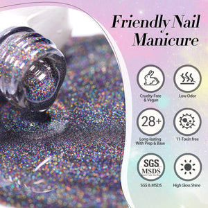 Black Iridescent Cat Magnetic Gel Polish 15ml Gel Nail Polish BORN PRETTY 