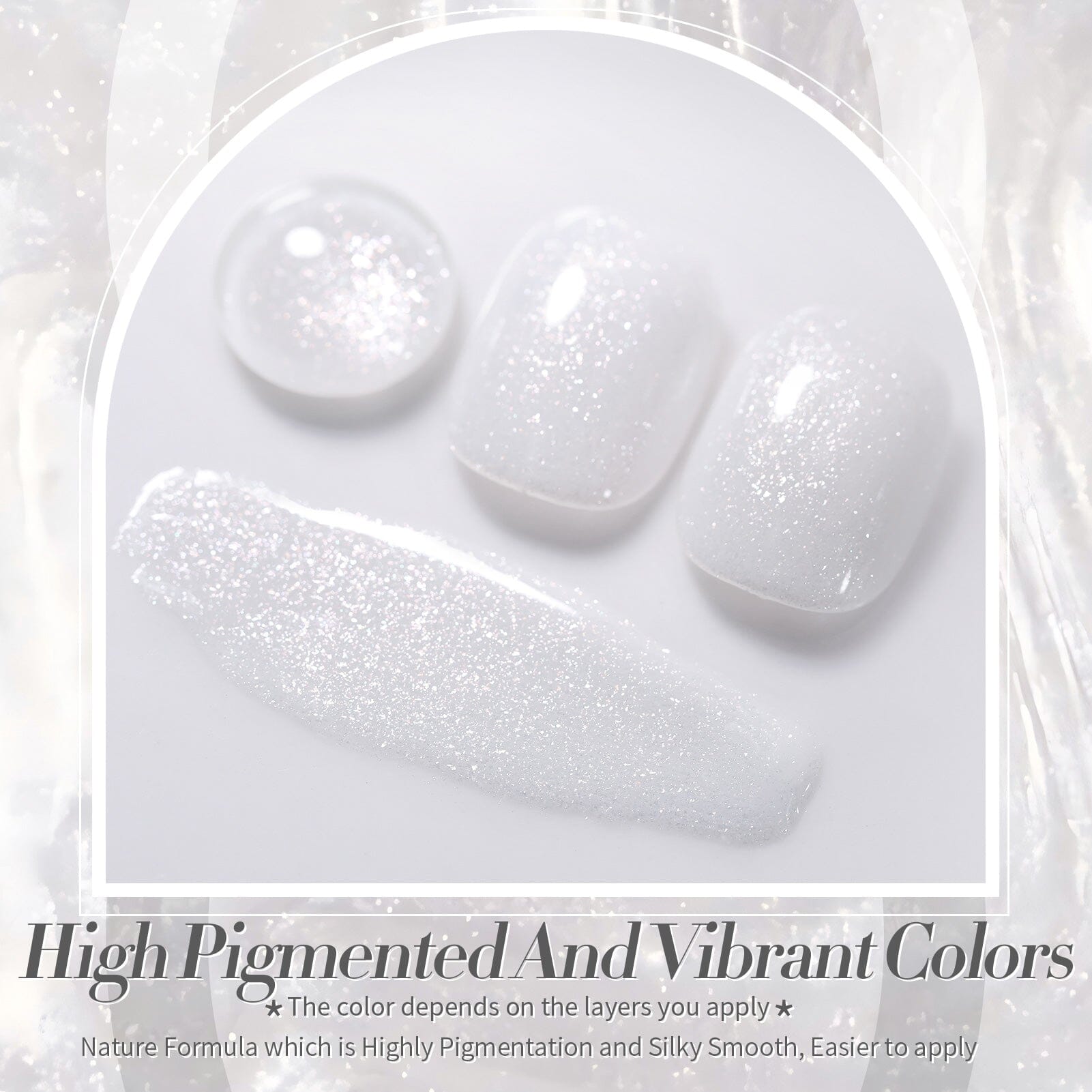 White Jelly Gel Polish #19 Moonlight Milk 15ml Gel Nail Polish BORN PRETTY 