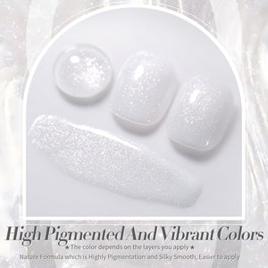 White Jelly Gel Polish #19 Moonlight Milk 15ml Gel Nail Polish BORN PRETTY 