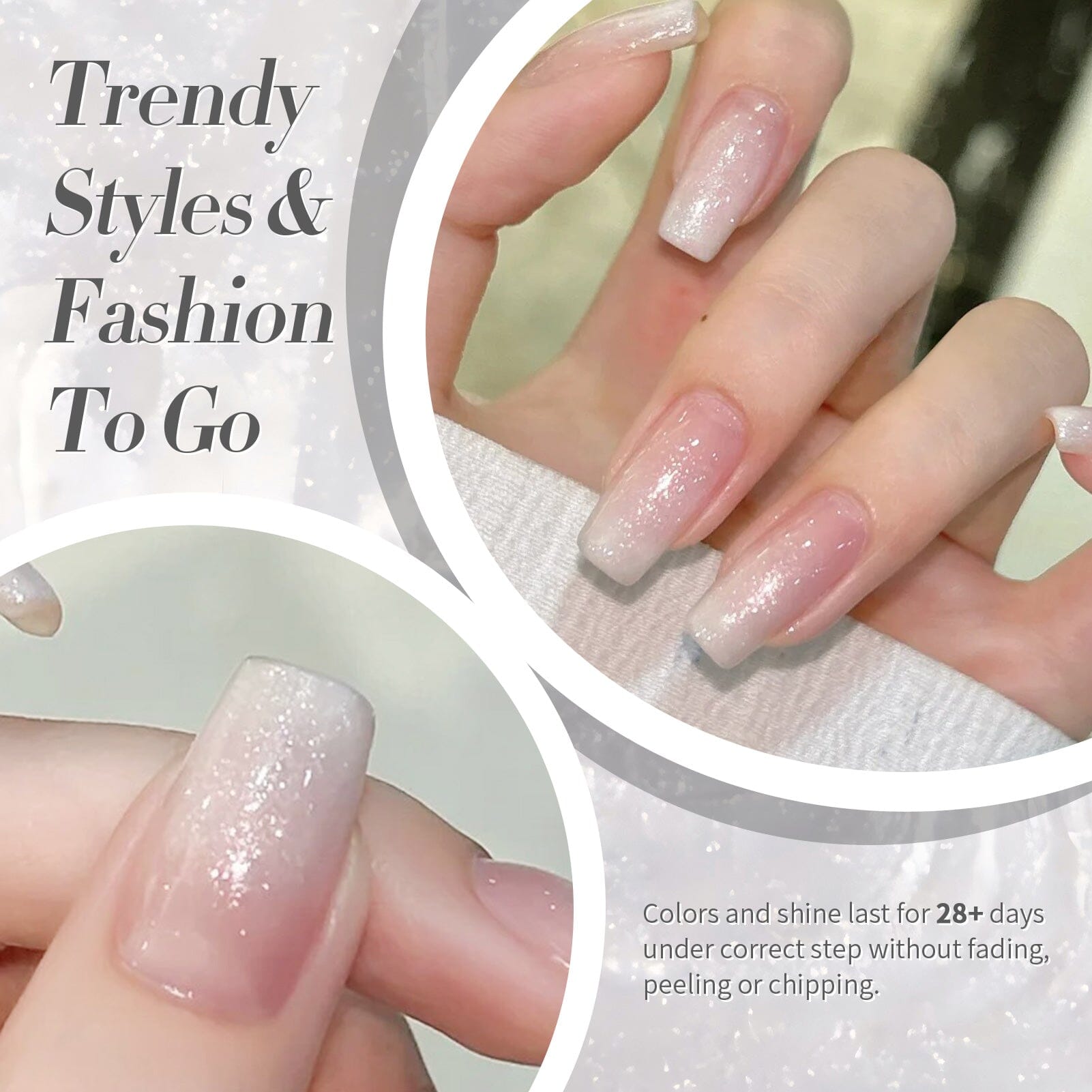 White Jelly Gel Polish #19 Moonlight Milk 15ml Gel Nail Polish BORN PRETTY 