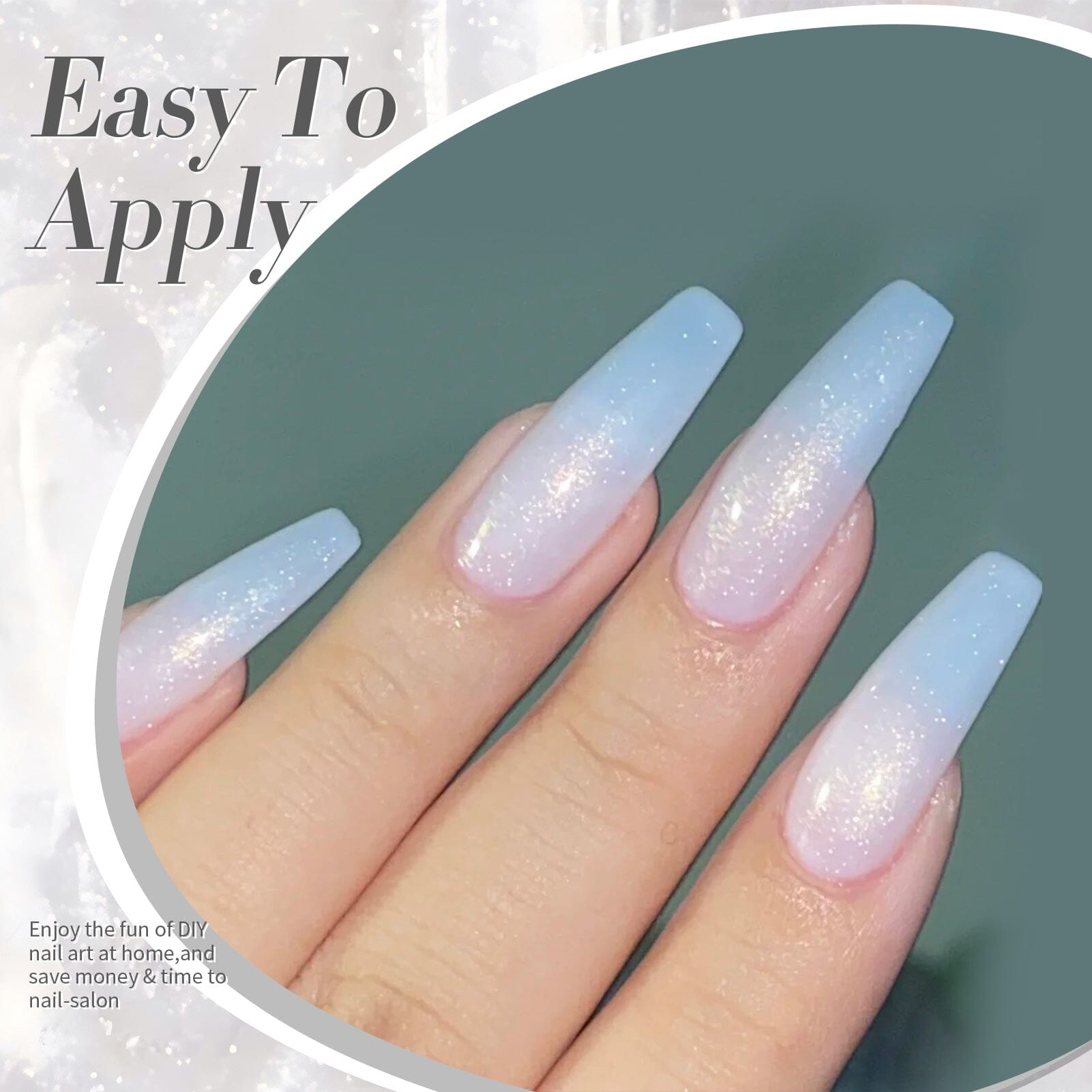 White Jelly Gel Polish #19 Moonlight Milk 15ml Gel Nail Polish BORN PRETTY 