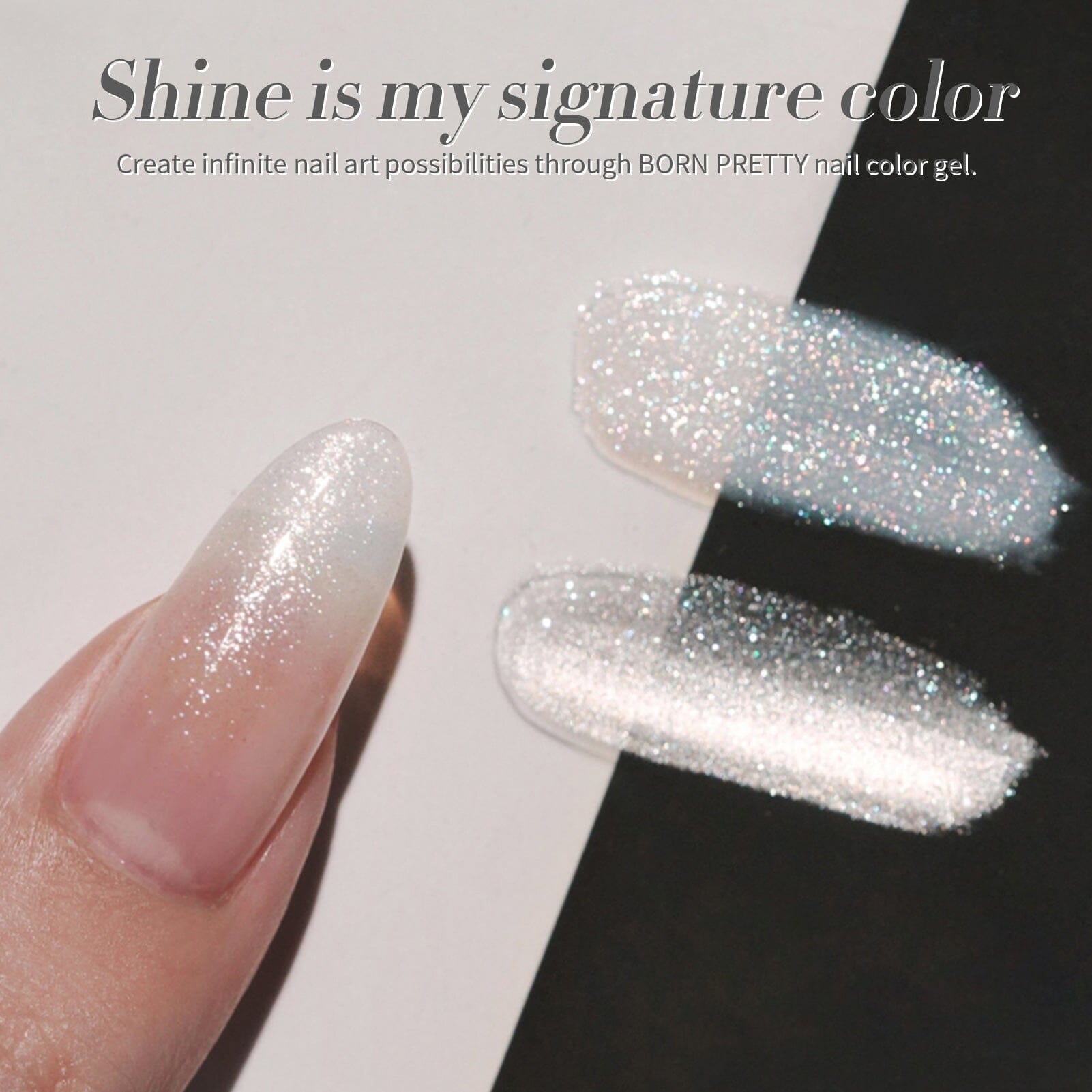 White Jelly Gel Polish #19 Moonlight Milk 15ml Gel Nail Polish BORN PRETTY 