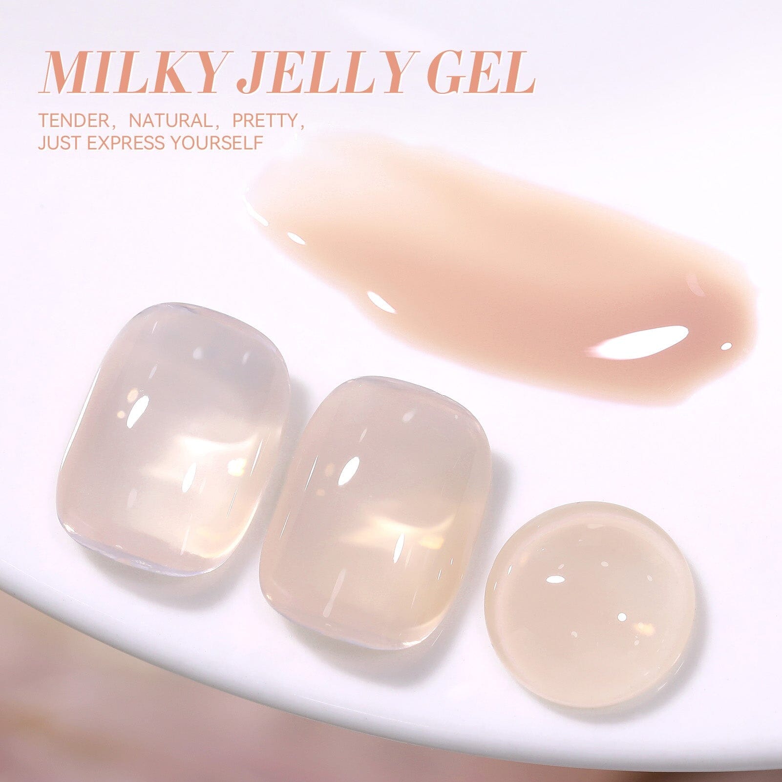 Nude Silk Peach Milky Jelly Gel Polish #21 15ml Gel Nail Polish BORN PRETTY 