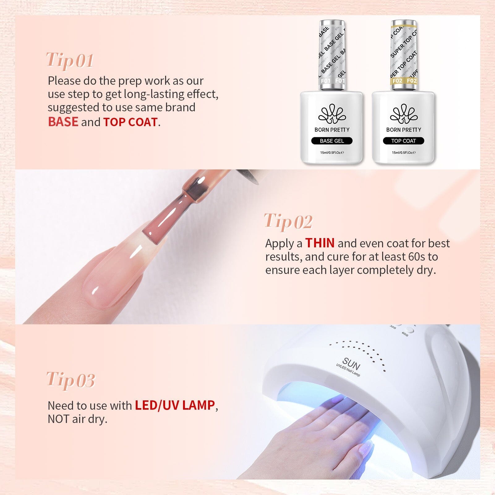 Nude Silk Peach Milky Jelly Gel Polish #21 15ml Gel Nail Polish BORN PRETTY 