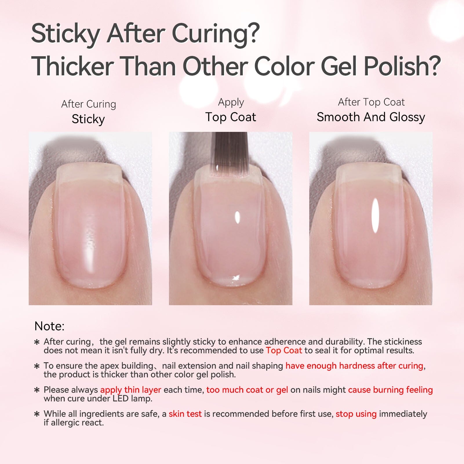6 Colors 8 in 1 Builder Gel Polish Set 7ml Gel Nail Polish BORN PRETTY 