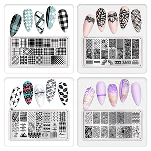[US ONLY] 8Pcs Stamping Plates Set Stamping Nail BORN PRETTY 