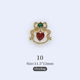 Christmas Rhinestones Alloy 3D Nail Decoration Nail Decoration No Brand 10 