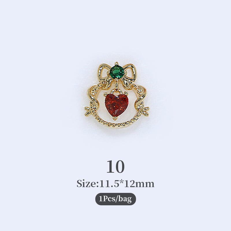 Christmas Rhinestones Alloy 3D Nail Decoration Nail Decoration No Brand 10 