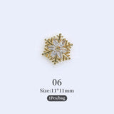 Christmas Rhinestones Alloy 3D Nail Decoration Nail Decoration No Brand 06 